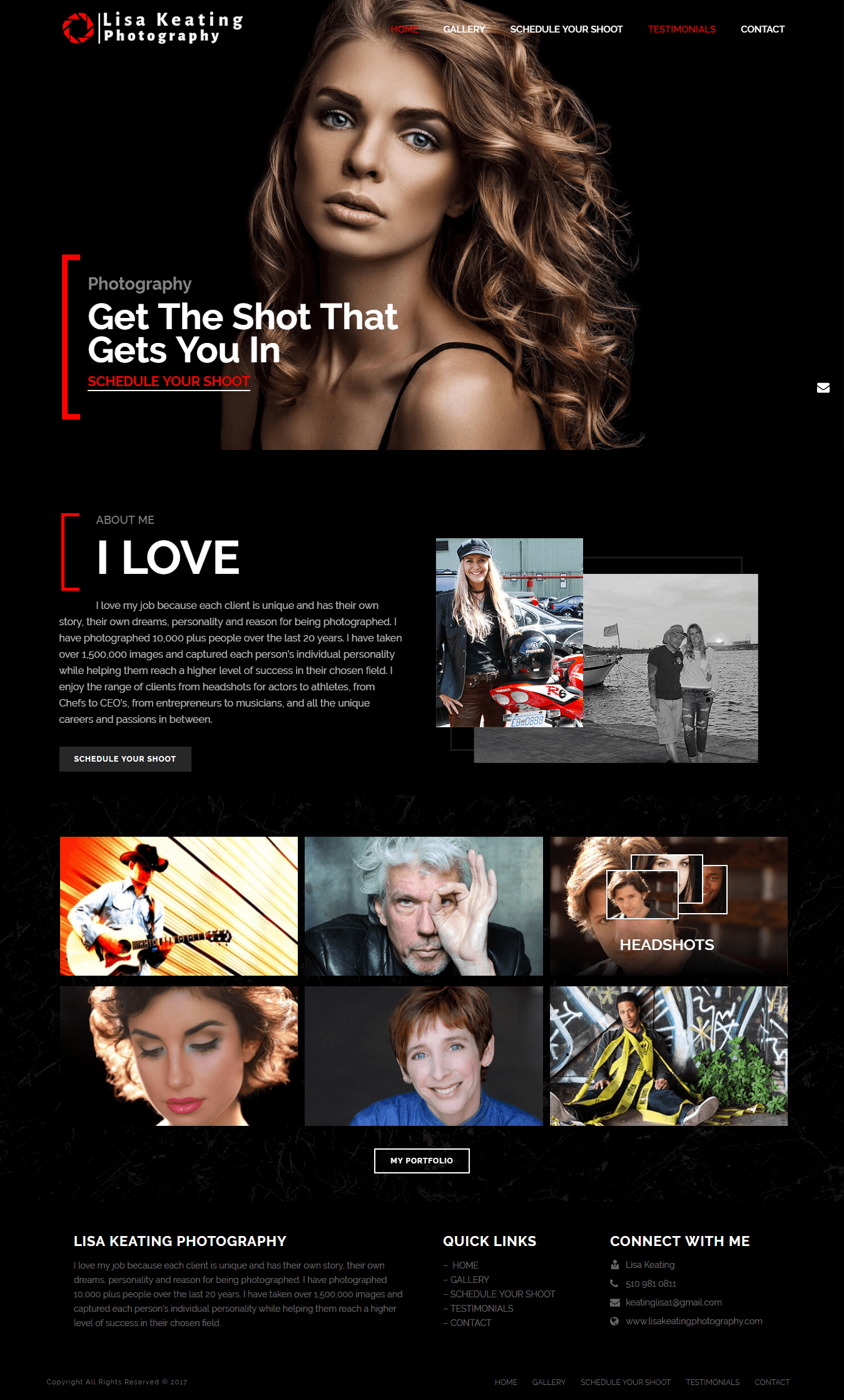 Personal Web Design for Photographer
