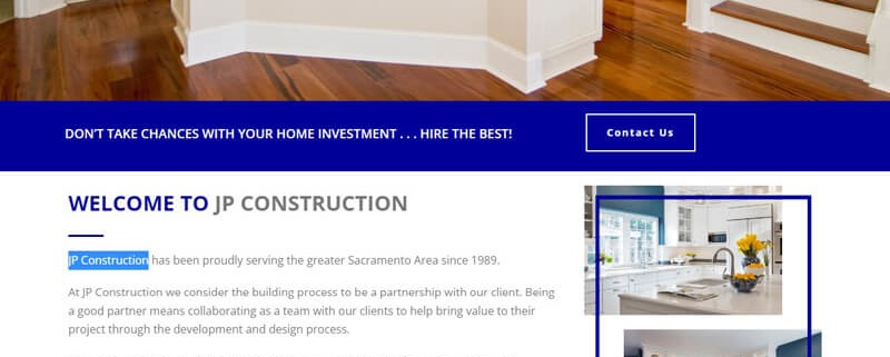 contractor website design company
